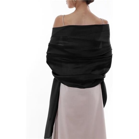 Women Shawls and Wraps for Evening Dresses Black - Picture 1 of 6